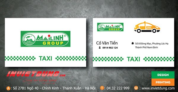 30 Mẫu card visit taxi đẹp. In card visit taxi giá rẻ tại Hà Nội.